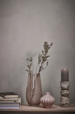 Ellia kynttilänjalka 30 cm, Linen