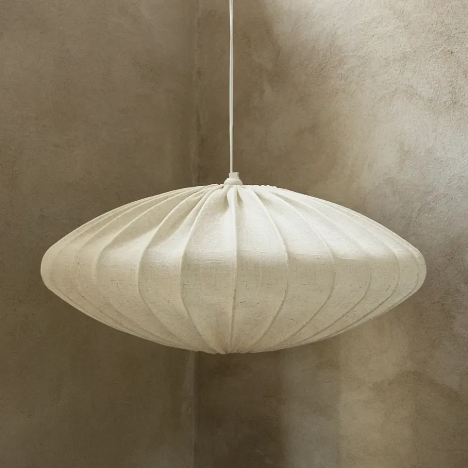 Ellipse lampunvarjostin 65 cm pellava, Natural