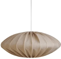 Ellipsi lampunvarjostin pellavaa 80 cm, Hiekka