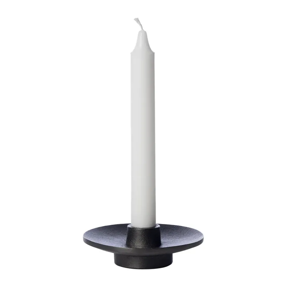 Ernst kynttilänjalka alumiini Ø12 cm, Musta