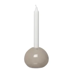 Ernst kynttilänjalka lasi Ø11 cm, Beige