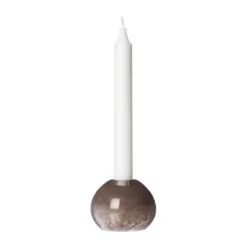 Ernst kynttilänjalka lasi Ø7,5 cm, Ruskea