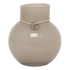Ernst lasimaljakko pyöreä beige, K 10 cm Ø 9 cm