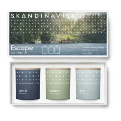 ESCAPE mini kynttilälahjasetti 3 osaa, 65 g