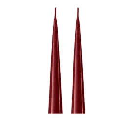 ester & erik -kartiokynttilä 37 cm, 2-pakkaus lakattu, Deep wine 44/2