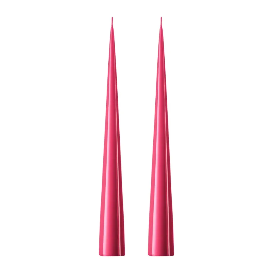 ester & erik -kartiokynttilä 37 cm, 2-pakkaus lakattu, Deep pink 41/2
