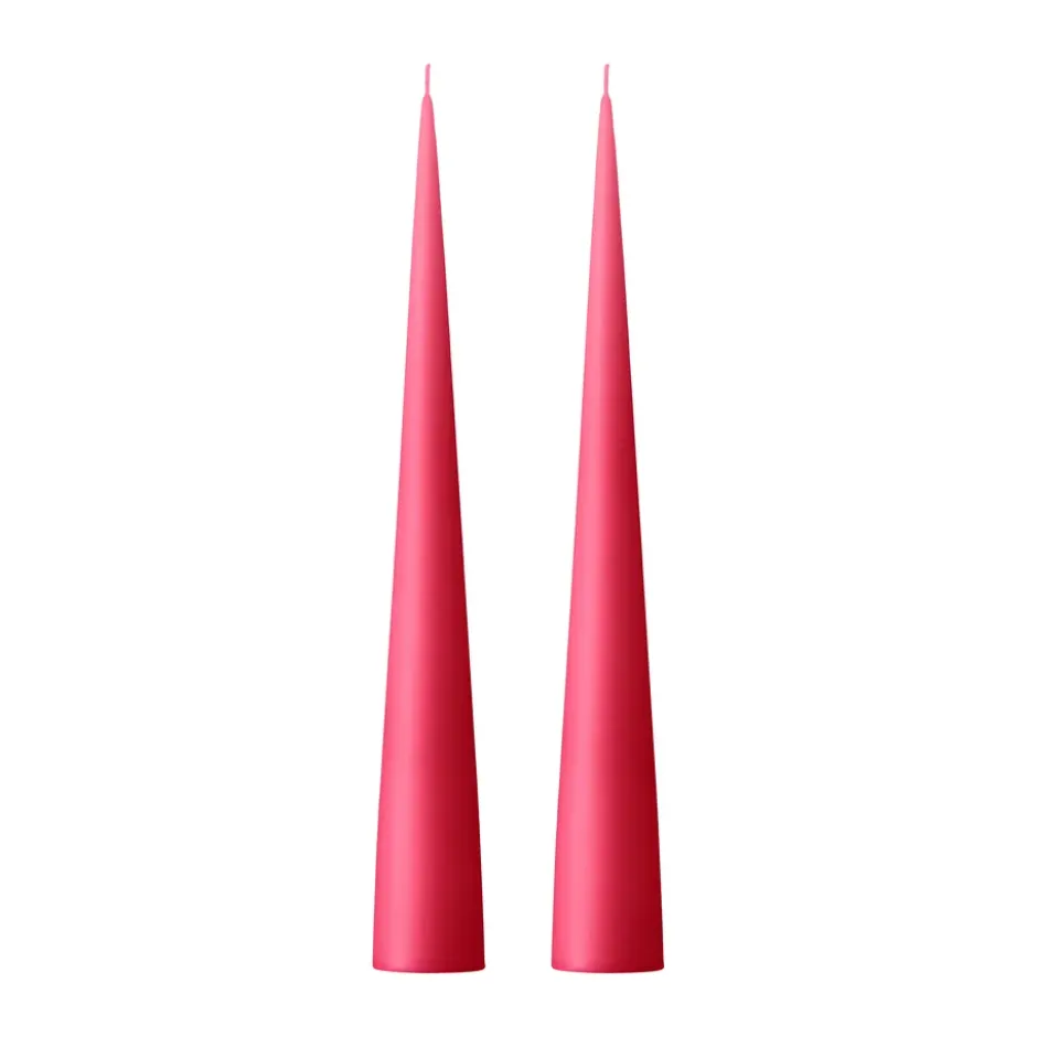 ester & erik -kartiokynttilä 37 cm, 2-pakkaus matta, Deep pink 41/2