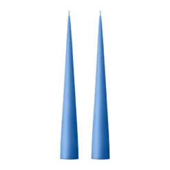 ester & erik -kartiokynttilä 37 cm, 2-pakkaus matta, Moon blue 37