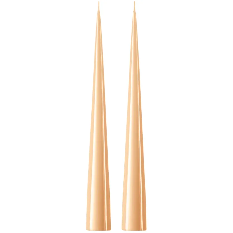 ester & erik -kartiokynttilä 37 cm, 2-pakkaus lakattu, Melon sorbet 19-0