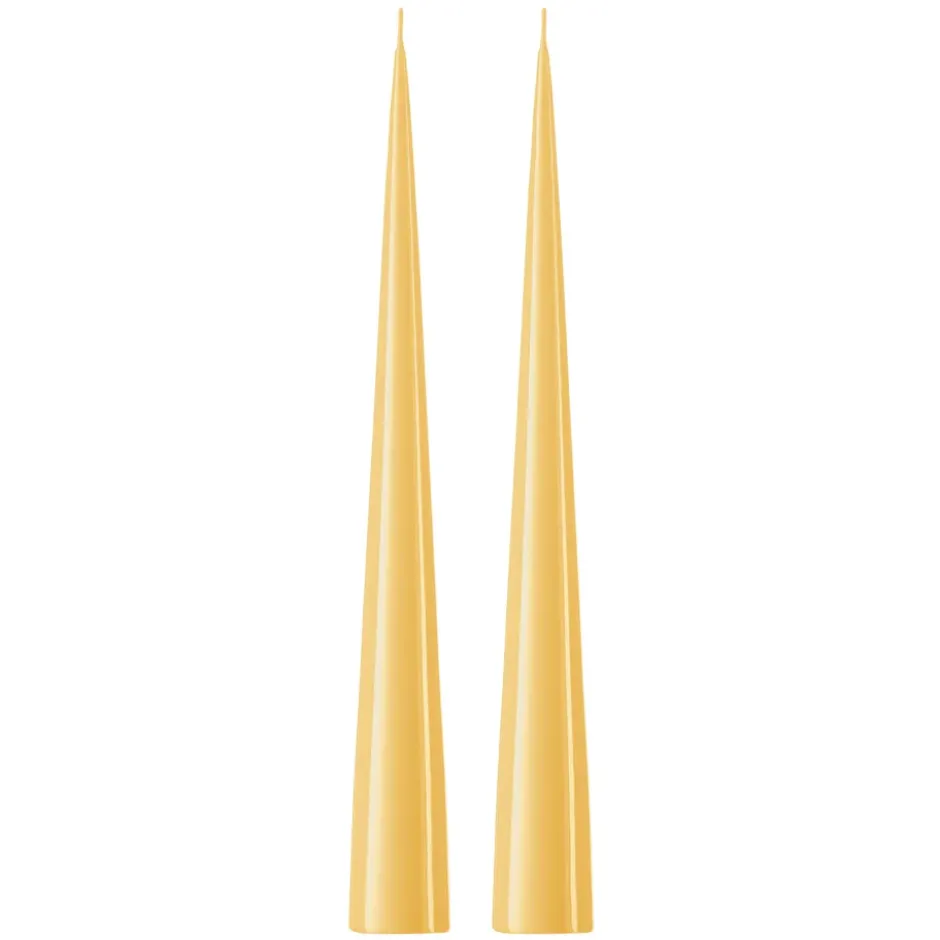 ester & erik -kartiokynttilä 37 cm, 2-pakkaus lakattu, Pale ginger 14-0