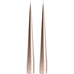 ester & erik -kartiokynttilä 34 cm, 2-pakkaus metallic, Champagne 94