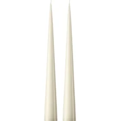 ester & erik -kartiokynttilä 37 cm, 2-pakkaus lakattu, Ivory 06-0