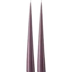 ester & erik -kartiokynttilä 37 cm, 2-pakkaus lakattu, Muted mauve 42-0