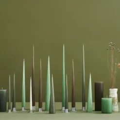 ester & erik -kartiokynttilä 37 cm, 2-pakkaus lakattu, Green soil 70-0