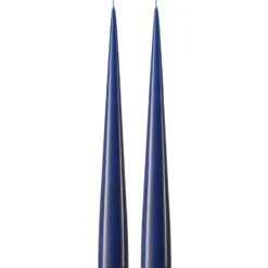 ester & erik -kartiokynttilä 37 cm, 2-pakkaus lakattu, Royal navy 28-0