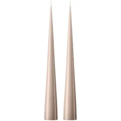 ester & erik -kartiokynttilä 37 cm, 2-pakkaus lakattu, Linen grey 22-0