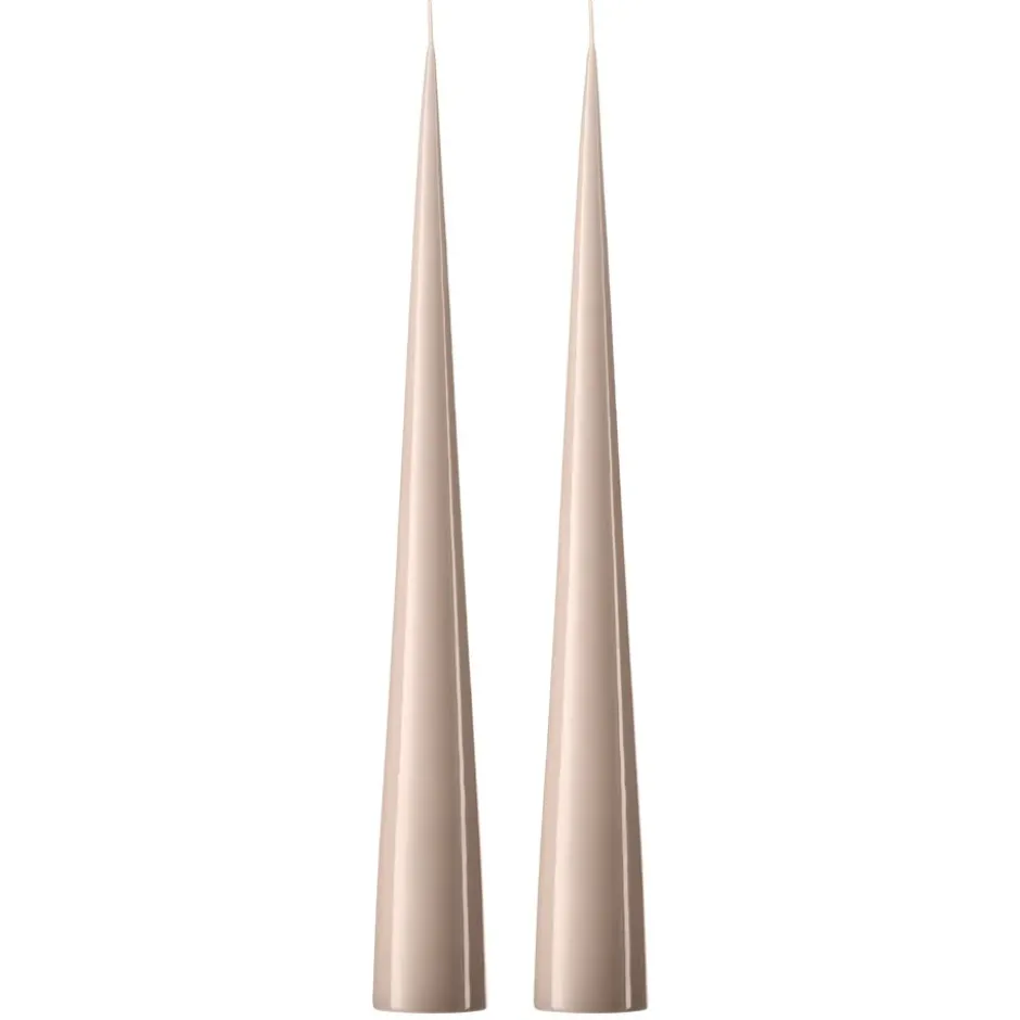 ester & erik -kartiokynttilä 37 cm, 2-pakkaus lakattu, Linen grey 22-0