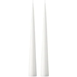 ester & erik -kartiokynttilä 37 cm, 2-pakkaus lakattu, Pure white 31-0