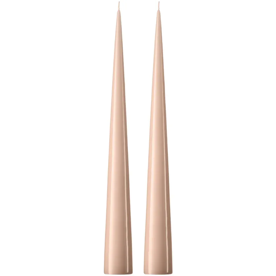 ester & erik -kartiokynttilä 37 cm, 2-pakkaus lakattu, Ice latte 11-0