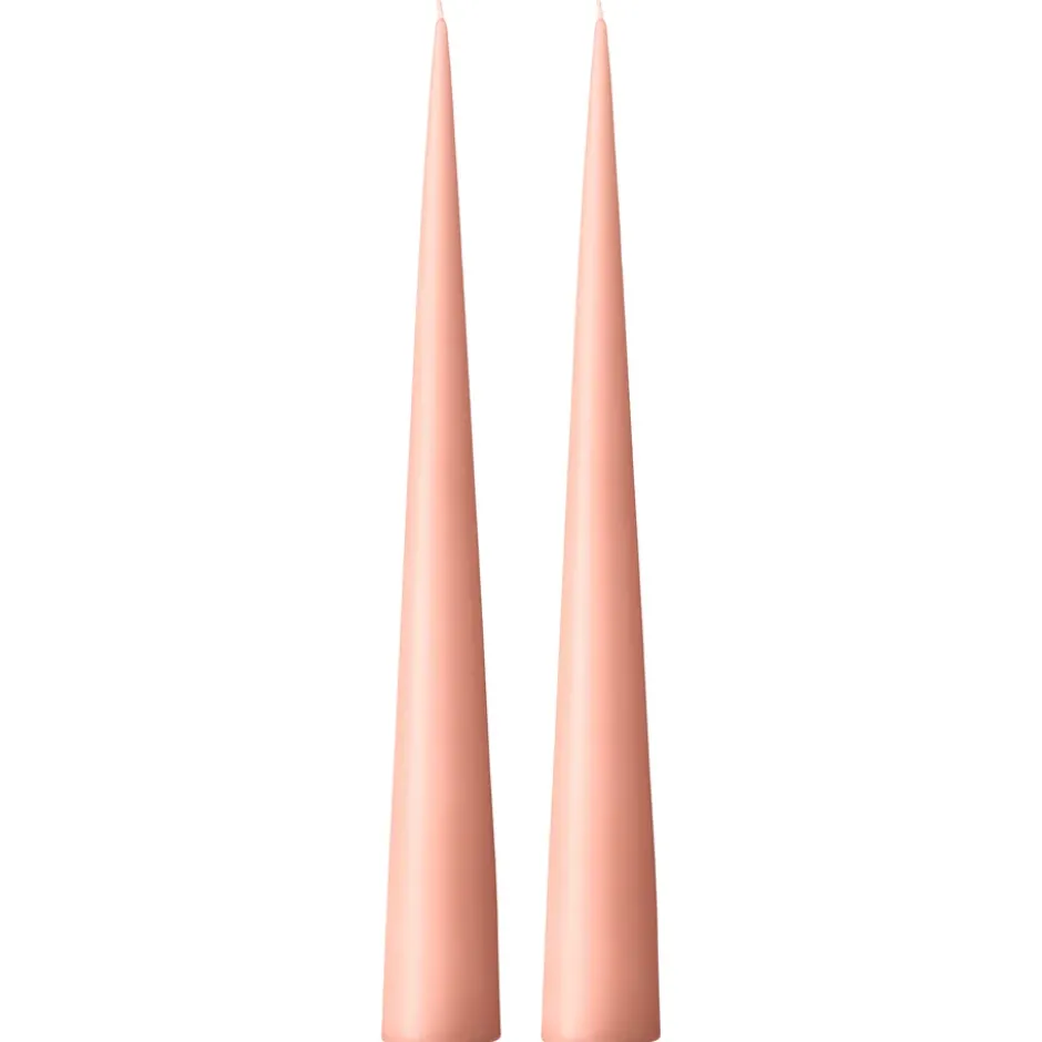 ester & erik -kartiokynttilä 37 cm, 2-pakkaus matta, Rosy caramel 20