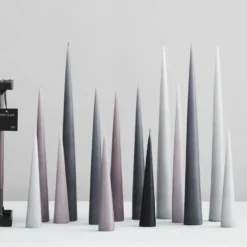 ester & erik -kartiokynttilä 37 cm, 2-pakkaus matta, Dark slate 74