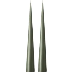 ester & erik -kartiokynttilä 37 cm, 2-pakkaus matta, Green soil 70