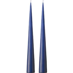 ester & erik -kartiokynttilä 37 cm, 2-pakkaus matta, Royal navy 28