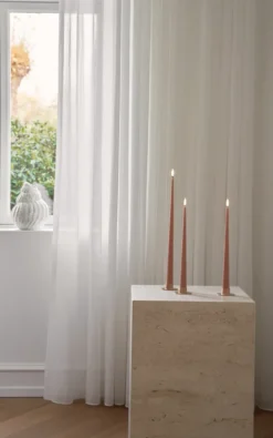 ester & erik kruunukynttilä LED 2 kpl, 20 Rosy caramel, 40 cm