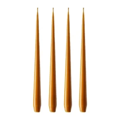 ester & erik -kynttilä, 4-pakkaus lakattu, mörk saffran, 32 cm