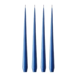 ester & erik -kynttilä, 4-pakkaus lakattu, Cornflower 48, 42 cm