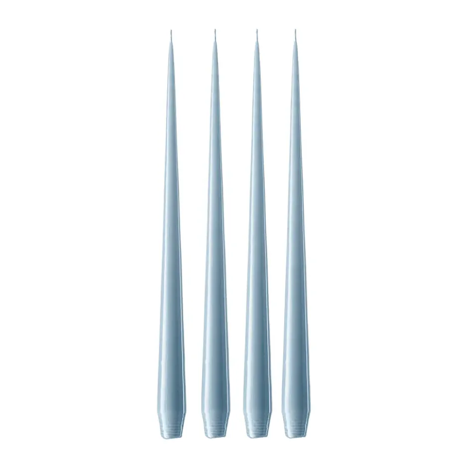 ester & erik -kynttilä, 4-pakkaus lakattu, Dusty blue 83, 32 cm