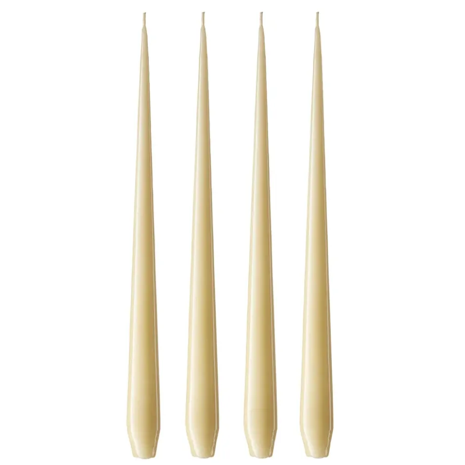 ester & erik -kynttilä, 4-pakkaus lakattu, Pale ginger 14-0, 32 cm