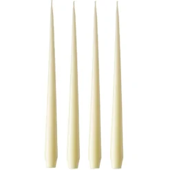 ester & erik -kynttilä, 4-pakkaus lakattu, Buttermilk 17-0, 32 cm