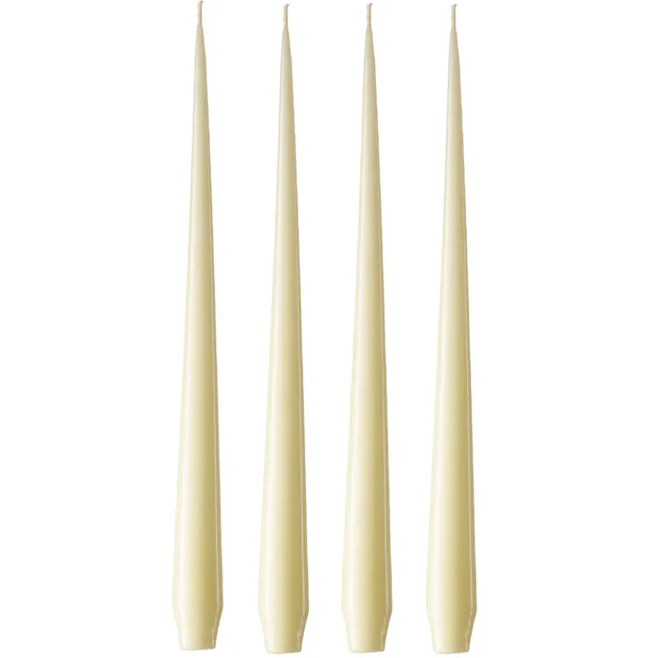 ester & erik -kynttilä, 4-pakkaus lakattu, Buttermilk 17-0, 32 cm