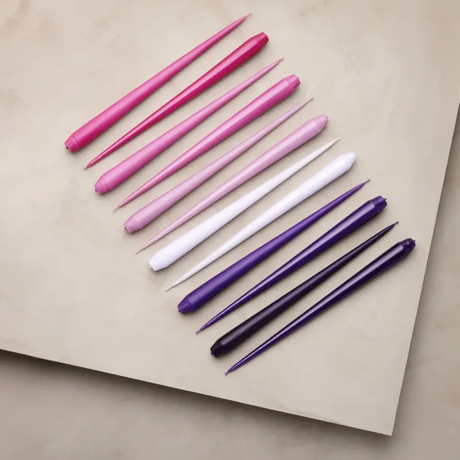 ester & erik -kynttilä, 4-pakkaus lakattu, Airy violet 12-0, 32 cm