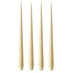 ester & erik -kynttilä, 4-pakkaus lakattu, Pale ginger 14-0, 42 cm
