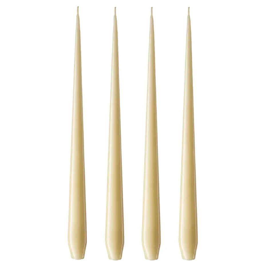 ester & erik -kynttilä, 4-pakkaus lakattu, Pale ginger 14-0, 42 cm