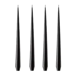 ester & erik -kynttilä, 4-pakkaus lakattu, Raw black, 32 cm