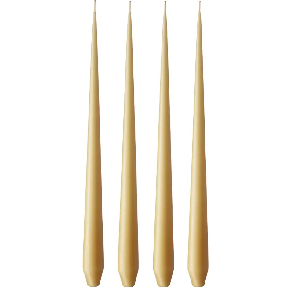 ester & erik -kynttilä, 4-pakkaus matta, beige 14/2, 32 cm