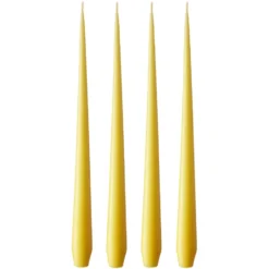 ester & erik -kynttilä, 4-pakkaus matta, Lemon drop 15, 32 cm