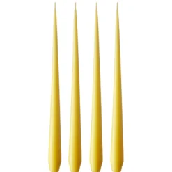 ester & erik -kynttilä, 4-pakkaus matta, Lemon drop 15, 42 cm