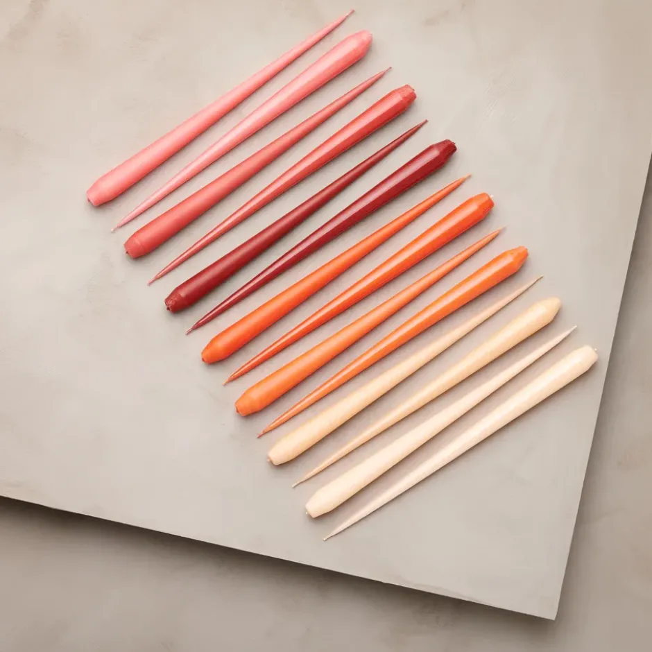 ester & erik -kynttilä, 4-pakkaus matta, Melon sorbet 19, 32 cm