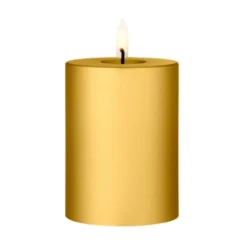 ester & erik LED-pöytäkynttilä, 90 Gold Metallic, 10 cm