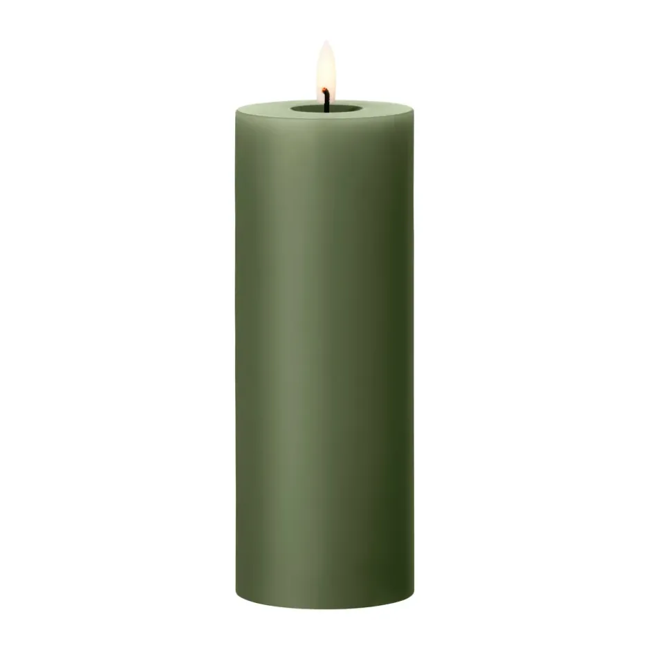 ester & erik LED-pöytäkynttilä, 70 Green Soil, 20 cm