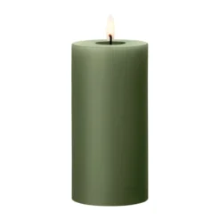 ester & erik LED-pöytäkynttilä, 70 Green Soil, 15 cm