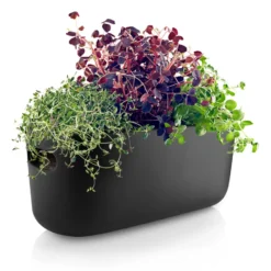 Eva Solo herb organiser, itsekasteleva, Musta
