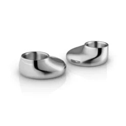 Eva Solo Mellow kynttilänjalka 2 kpl, Hopea