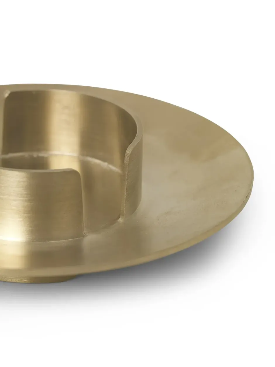 Ferm Living kynttilänpidike, brass