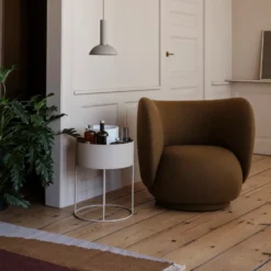 Ferm Living plant box pyöreä, Cashmere
