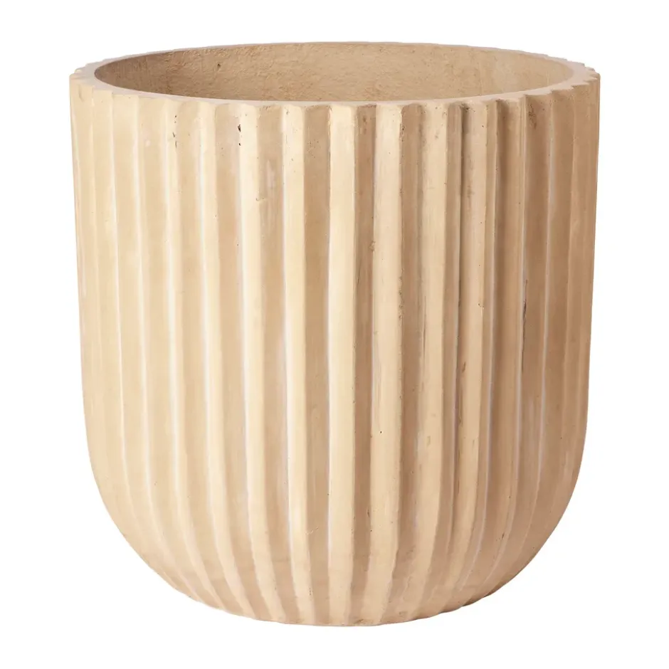 Fiber ruukku Ø50 cm, Antique beige